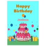 Birthday Invitation Card 5  x 7  Front