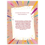 Birthday Invitation Card 5  x 7  Back