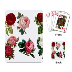Roses-white Playing Cards Single Design (rectangle)