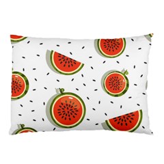 Seamless Background Pattern With Watermelon Slices Pillow Case