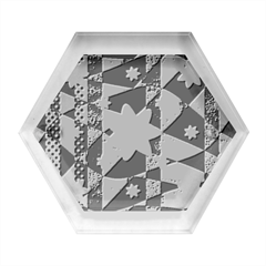 Background-batik 02 Hexagon Wood Jewelry Box