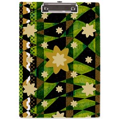 Background-batik 02 A4 Acrylic Clipboard