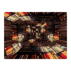 Library-tunnel-books-stacks Two Sides Premium Plush Fleece Blanket (mini)