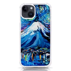 Mount Fuji Art Starry Night Van Gogh Iphone 14 Tpu Uv Print Case