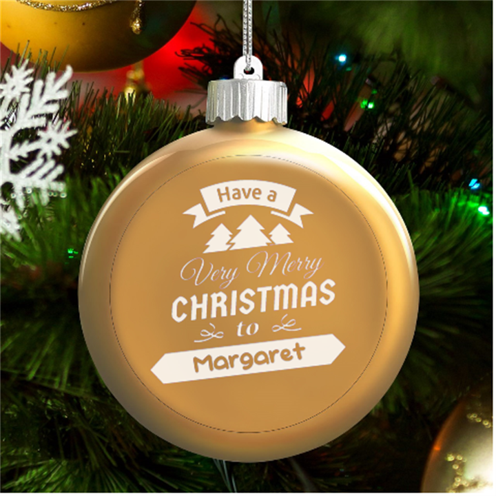 Christmas LED Glass Round Ornament