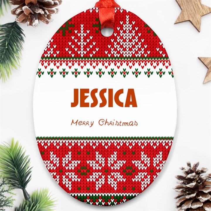 Christmas Ornament (Oval)