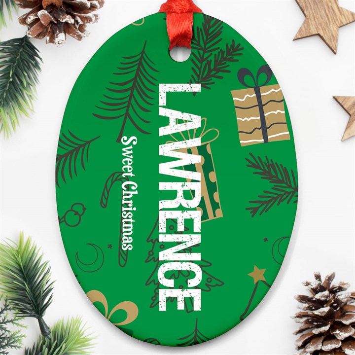 Christmas Ornament (Oval)