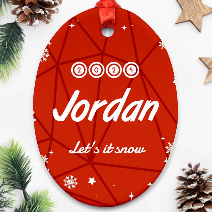 Christmas Ornament (Oval)