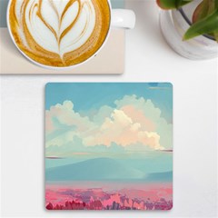 Anime Landscape Uv Print Square Tile Coaster 