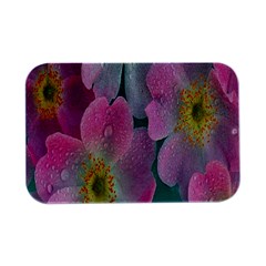 Pink Neon Flowers, Flower Open Lid Metal Box (silver)  
