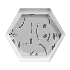 Emoji, Colour, Faces, Smile, Wallpaper Hexagon Wood Jewelry Box