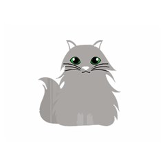 Persian Cat T-shirtwhite Look Calm Persian Cat 09 T-shirt (1) Two Sides Premium Plush Fleece Blanket (extra Small)