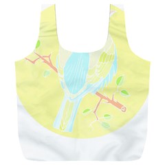 Birds Illustration T- Shirtbird T- Shirt (3) Full Print Recycle Bag (xxxl)