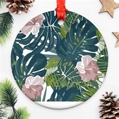 Botanical T- Shirt Botanical Majestic Unloading T- Shirt Ornament (round)