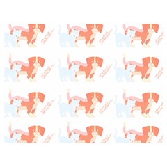 Dog And Cat Pattern T- Shirtdog And Cat Lover Pattern T- Shirt Two Sides Premium Plush Fleece Blanket (extra Small)