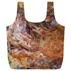 Brown Bronze Blend Full Print Recycle Bag (xxxl)
