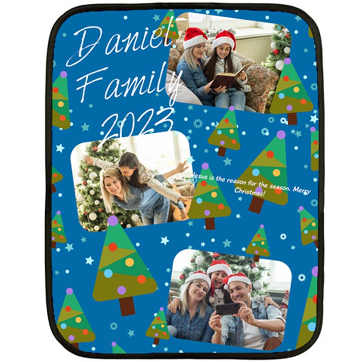 xmas photo blanket Fleece Blanket (Mini)