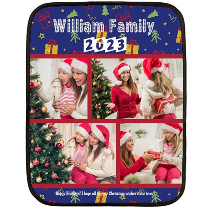 xmas photo blanket Fleece Blanket (Mini)