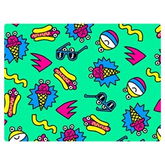 Pattern Adweek Summer Two Sides Premium Plush Fleece Blanket (extra Small)
