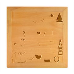 Summer Fair Food Goldfish Wood Photo Frame Cube