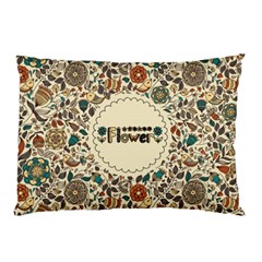 Seamless Pattern With Flower Birds Pillow Case