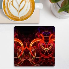 Background Fractal Abstract Uv Print Square Tile Coaster 