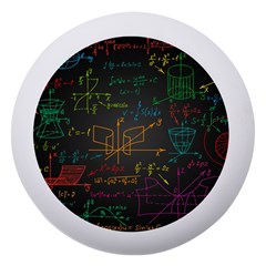 Mathematical Colorful Formulas Drawn By Hand Black Chalkboard Dento Box With Mirror