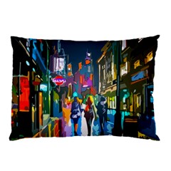 Abstract Vibrant Colour Cityscape Pillow Case (two Sides)