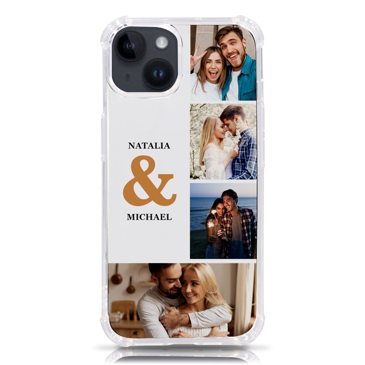 Personalized Couple Photo Phone Case iPhone 14 TPU UV Print Case