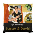 Personalized Couple Lover Name Standard Cushion Case (Two Sides) Back