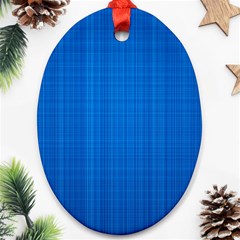 Blue Abstract, Background Pattern, Texture Oval Ornament (two Sides)