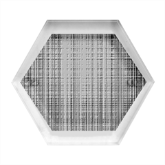 Blue Abstract, Background Pattern, Texture Hexagon Wood Jewelry Box