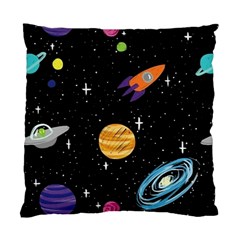 Space Cartoon, Planets, Rockets Standard Cushion Case (one Side)