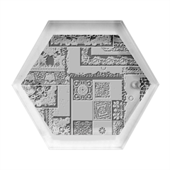 Decoupage Hexagon Wood Jewelry Box