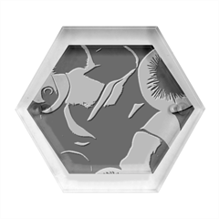 Fish Hexagon Wood Jewelry Box