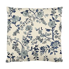 Blue Vintage Background, Blue Roses Patterns Standard Cushion Case (one Side)