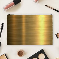 Golden Textures Polished Metal Plate, Metal Textures Cosmetic Bag (large)