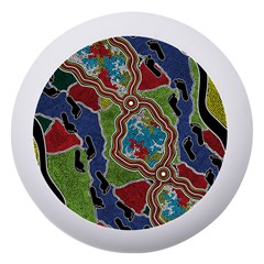 Authentic Aboriginal Art - Walking The Land Dento Box With Mirror