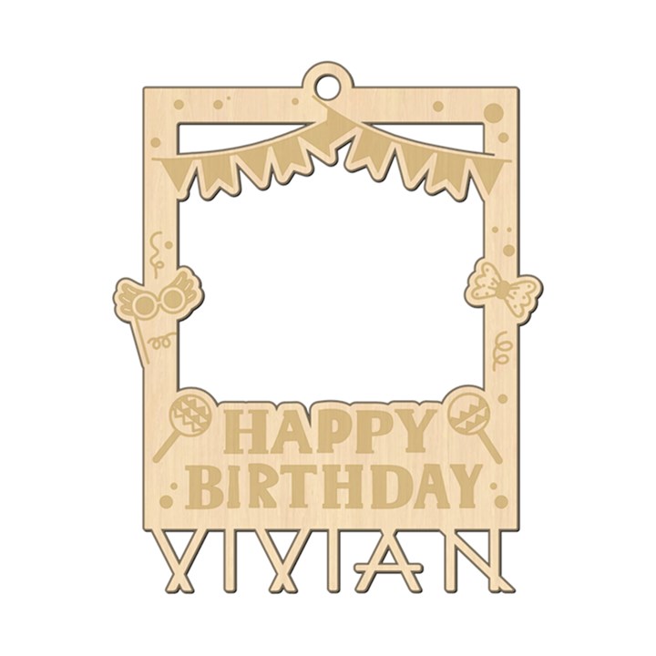 Personalized Happy Birthday Wood Ornament Wood Ornament
