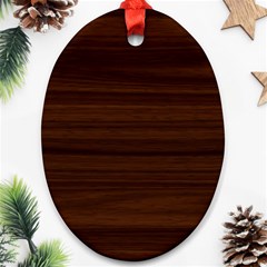 Dark Brown Wood Texture, Cherry Wood Texture, Wooden Oval Ornament (two Sides)