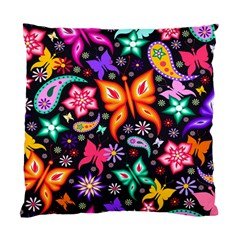 Floral Butterflies Standard Cushion Case (one Side)