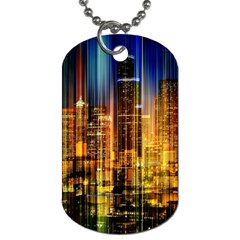 Skyline Light Rays Gloss Upgrade Dog Tag (one Side)