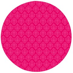 Pink Pattern, Abstract, Background, Bright Wooden Bottle Opener (round)
