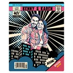 Personalized Comic Style City Lover 2 Two Sides Premium Plush Fleece Blanket (Teen Size) 60 x50  Blanket Front