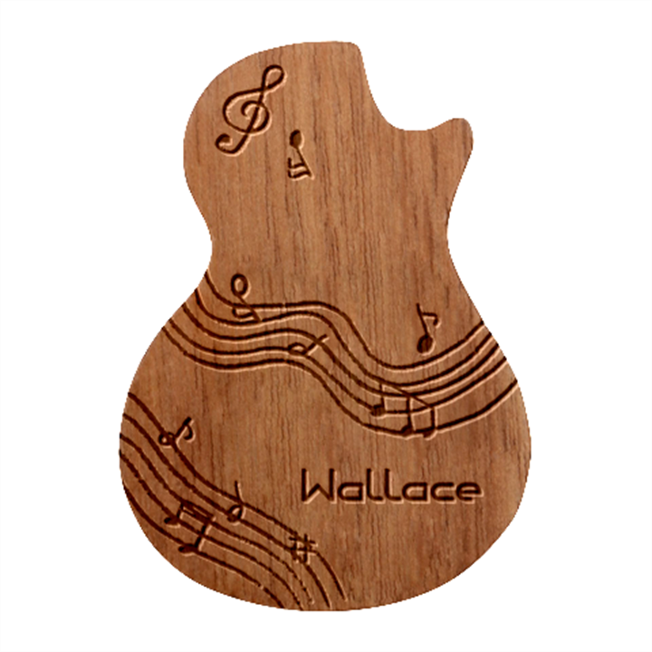 Personalized rock music Guitar Picks Set Guitar Shape Wood Guitar Pick Holder Case And Picks Set