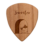 Personalized Cats Guitar Picks Set Guitar Shape Wood Guitar Pick Holder Case And Picks Set Pick