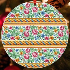 Flower Pattern Art Vintage Blooming Blossom Botanical Nature Famous Uv Print Acrylic Ornament Round