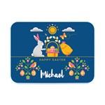 Personalized Easter Name Flip Top Metal Box Flip Top Metal Box (Silver)   Front