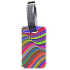 Psychedelic Surreal Background Luggage Tag (two Sides)