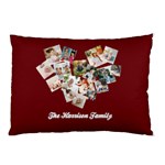 Personalized Photo Any Text Family Name Pillow Case Pillow Case (Two Sides) Back